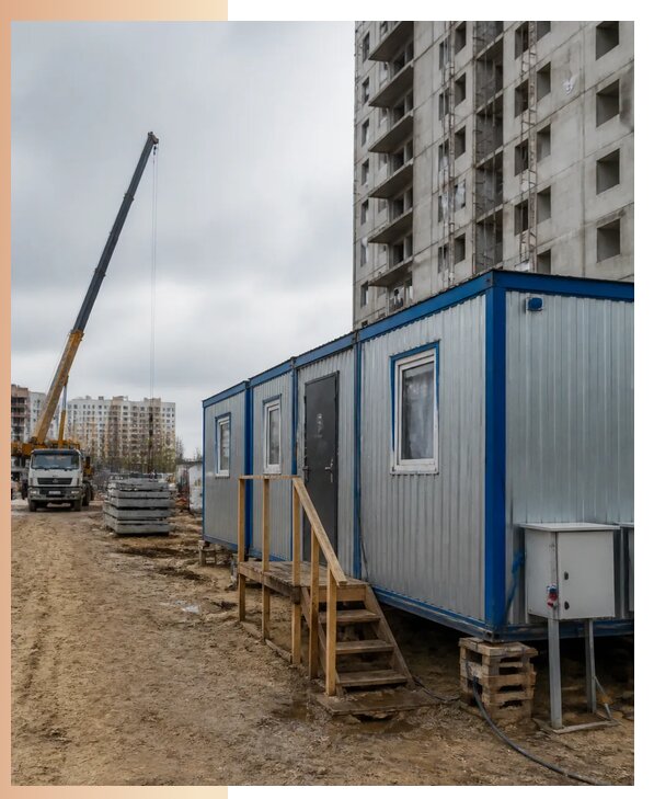 Аренда строительных вагончиков для рабочих в Лениногорске