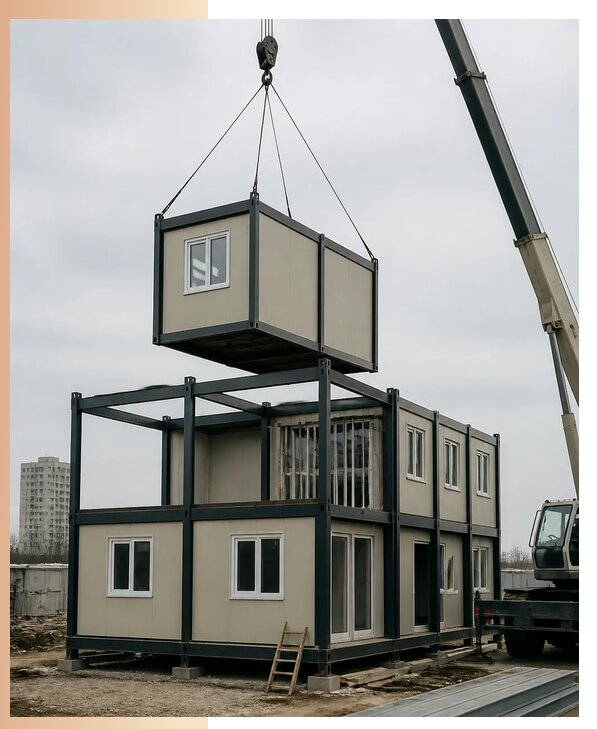 Изготовление двухэтажных модульных зданий под ключ в Лениногорске